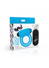 Голубое эрекционное виброкольцо 28X Remote Control Vibrating Cock Ring   Bullet - XR Brands - в Жуковском купить с доставкой