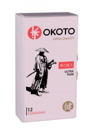 Тонкие презервативы OKOTO Ultra Thin - 12 шт. - Sitabella - купить с доставкой в Жуковском