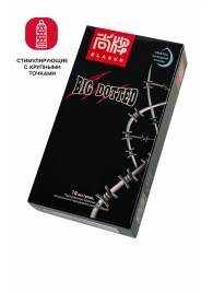 Презервативы с точками Elasun Big Dotted - 10 шт. - Elasun - купить с доставкой в Жуковском