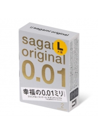 Презервативы Sagami Original 0.01 L-size увеличенного размера - 2 шт. - Sagami - купить с доставкой в Жуковском