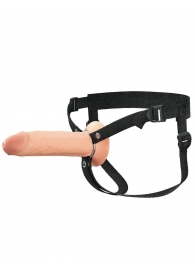 Полый страпон на ремнях 8’’ Hollow Silicone Strap-on - Pipedream - купить с доставкой в Жуковском