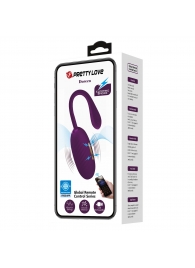 Фиолетовое виброяйцо с электростимуляцией Doreen - Baile - купить с доставкой в Жуковском