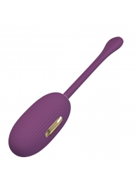 Фиолетовое виброяйцо с электростимуляцией Doreen - Baile - купить с доставкой в Жуковском