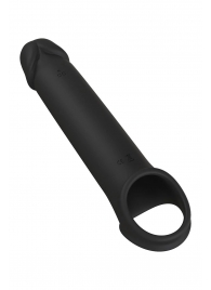 Черная насадка-удлинитель с вибрацией Vibrating Extender With Remote - Dream Toys - в Жуковском купить с доставкой