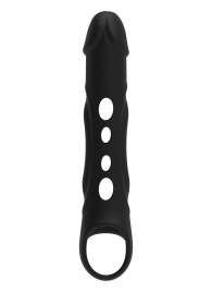Черная насадка-удлинитель Vibrating Extender With Remote с вибрацией - Dream Toys - в Жуковском купить с доставкой