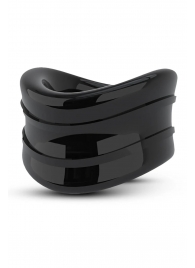 Черное эрекционное кольцо на мошонку Beef Ball Stretcher Snug - Blush Novelties - в Жуковском купить с доставкой