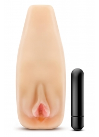Мастурбатор-вагина с вибрацией Soft   Wet Natasha Realistic Beige Masturbator - Blush Novelties - в Жуковском купить с доставкой