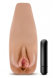 Маструбатор-вагина с вибрацией Soft   Wet Renata Realistic Tan Masturbator - Blush Novelties - в Жуковском купить с доставкой