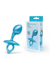 Голубая анальная пробка для массажа простаты Bulb Silicone Prostate Plug - 10,7 см. - b-Vibe - в Жуковском купить с доставкой