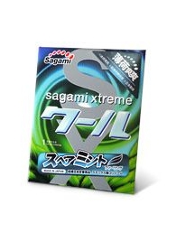 Презерватив Sagami Xtreme Mint с ароматом мяты - 1 шт. - Sagami - купить с доставкой в Жуковском