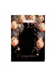 Пакет с вырубной ручкой и принтом в виде шариков (30х40 см) - Сима-Ленд - купить с доставкой в Жуковском