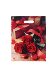 Пакет с принтом в виде роз (31х40 см) - Сима-Ленд - купить с доставкой в Жуковском