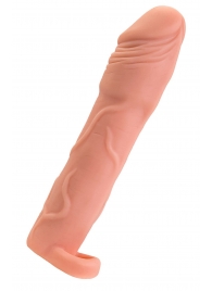 Телесная удлиняющая насадка с подхватом - 19 см. - ToyFa - в Жуковском купить с доставкой