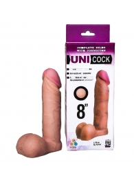 Фаллическая насадка для страпона UNICOCK 8  - 20 см. - LOVETOY (А-Полимер) - купить с доставкой в Жуковском