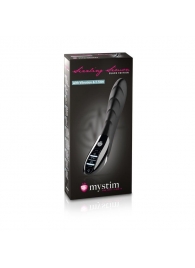 Вибратор с электростимуляцией Sizzling Simon Black Edition - 27 см. - MyStim - купить с доставкой в Жуковском