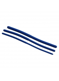Набор из 3 синих силиконовых уретральных расширителей Invasion Silicone Urethral Sound Trainer Set - XR Brands - купить с доставкой в Жуковском