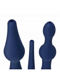 Набор из 3 универсальных насадок для анального душа Universal 3 Piece Silicone Enema Attachment Set - XR Brands - купить с доставкой в Жуковском