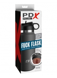 Смуглый мастурбатор-вагина в корпусе-бутылке F*ck Flask - Pipedream - в Жуковском купить с доставкой