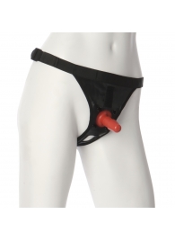 Трусики со штырьком для фиксации насадок Ultra Harness with Plug - Doc Johnson - купить с доставкой в Жуковском