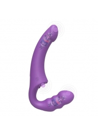 Фиолетовый безремневой страпон Straples Strap-On Dildo - Erokay - купить с доставкой в Жуковском