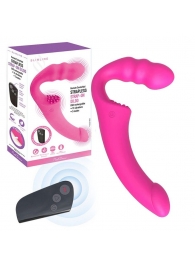 Розовый безремневой страпон Straples Strap-On Dildo - Erokay - купить с доставкой в Жуковском