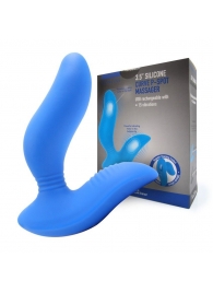 Синий вибромассажер простаты 3,5’’ Curve P-spot Massager - 12 см. - Erokay - в Жуковском купить с доставкой