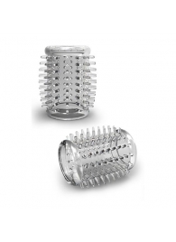 Прозрачная насадка с шипами STAY HARD COCK SLEEVE 01 CLEAR - Blush Novelties - в Жуковском купить с доставкой