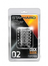 Прозрачная насадка на пенис с шишечками STAY HARD COCK SLEEVE 02 CLEAR - Blush Novelties - в Жуковском купить с доставкой