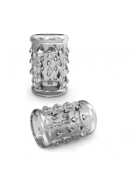 Прозрачная насадка с капельками STAY HARD COCK SLEEVE 05 CLEAR - Blush Novelties - в Жуковском купить с доставкой