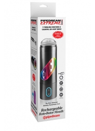 Перезаряжаемый мастурбатор-ротик Extreme Toyz Rechargeable Roto-Bator Mouth - Pipedream - в Жуковском купить с доставкой