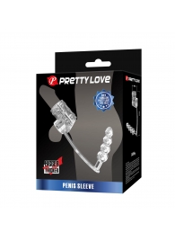 Прозрачная насадка на пенис и мошонку с анальным стимулятором Rilley - Baile - в Жуковском купить с доставкой