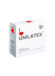 Ультратонкие презервативы Unilatex Ultra Thin - 3 шт. - Unilatex - купить с доставкой в Жуковском