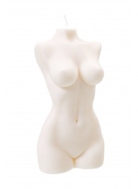 Белая интерьерная свеча в форме женского торса - 850 гр. - Pecado - купить с доставкой в Жуковском