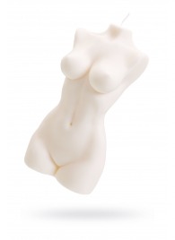 Белая интерьерная свеча в форме женского торса - 850 гр. - Pecado - купить с доставкой в Жуковском