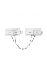 Белые мини-оковы со скруглёнными углами - Pecado - купить с доставкой в Жуковском