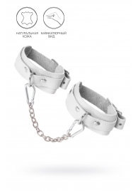 Белые мини-оковы со скруглёнными углами - Pecado - купить с доставкой в Жуковском