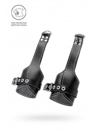 Черные подвесы с белой строчкой - Pecado - купить с доставкой в Жуковском