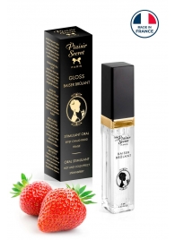 Стимулирующий блеск для губ со вкусом клубники - 7 мл. - Plaisir Secret - купить с доставкой в Жуковском