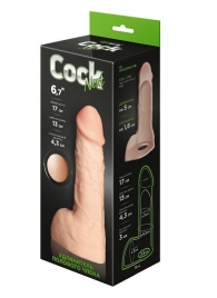 Телесный фаллоудлинитель с мошонкой Cock Next - 17 см. - LOVETOY (А-Полимер) - в Жуковском купить с доставкой