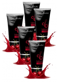 Набор из 5 съедобных лубрикантов JUJU со вкусом вишни - JuJu - купить с доставкой в Жуковском