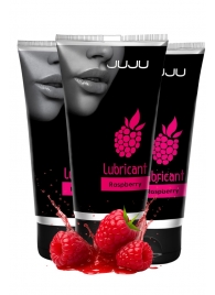 Набор из 3 съедобных лубрикантов JUJU со вкусом малины - JuJu - купить с доставкой в Жуковском