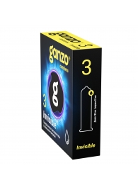 Супертонкие презервативы Ganzo Invisible - 3 шт. - Ganzo - купить с доставкой в Жуковском