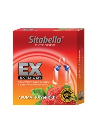 Стимулирующая насадка Sitabella Extender  Клубника - Sitabella - купить с доставкой в Жуковском