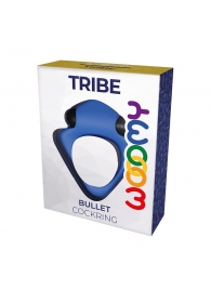 Синее эрекционное кольцо Wooomy Tribeс с вибрацией - Adrien Lastic - в Жуковском купить с доставкой