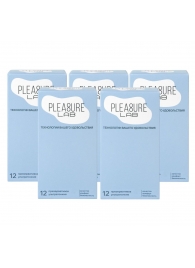 Набор из 5 упаковок ультратонких презервативов Pleasure Lab (по 12 шт.) - Pleasure Lab - купить с доставкой в Жуковском