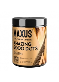 Точечные презервативы MAXUS 2000 Amazing Dots с железным кейсом - 12 шт. - Maxus - купить с доставкой в Жуковском