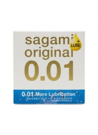 Увлажнённый презерватив Sagami Original 0.01 Extra Lub - 1 шт. - Sagami - купить с доставкой в Жуковском