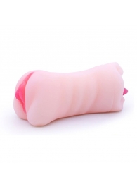 Телесный двусторонний мастурбатор - вагина и ротик - Boys of Toys - в Жуковском купить с доставкой