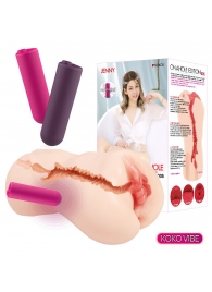 Мастурбатор-вагина с вибрацией Jenny Onahole edition 005 - KOKOS - в Жуковском купить с доставкой