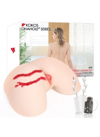 Мастурбатор-полуторс с двойным слоем материала и вибрацией Jenny Onahole Real Hips - KOKOS - в Жуковском купить с доставкой